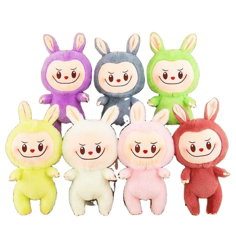 Botu New Kawaii Labubu Plush Doll Keychain Pendant Cartoon Cute Plush Doll Backpack Pendant Toys