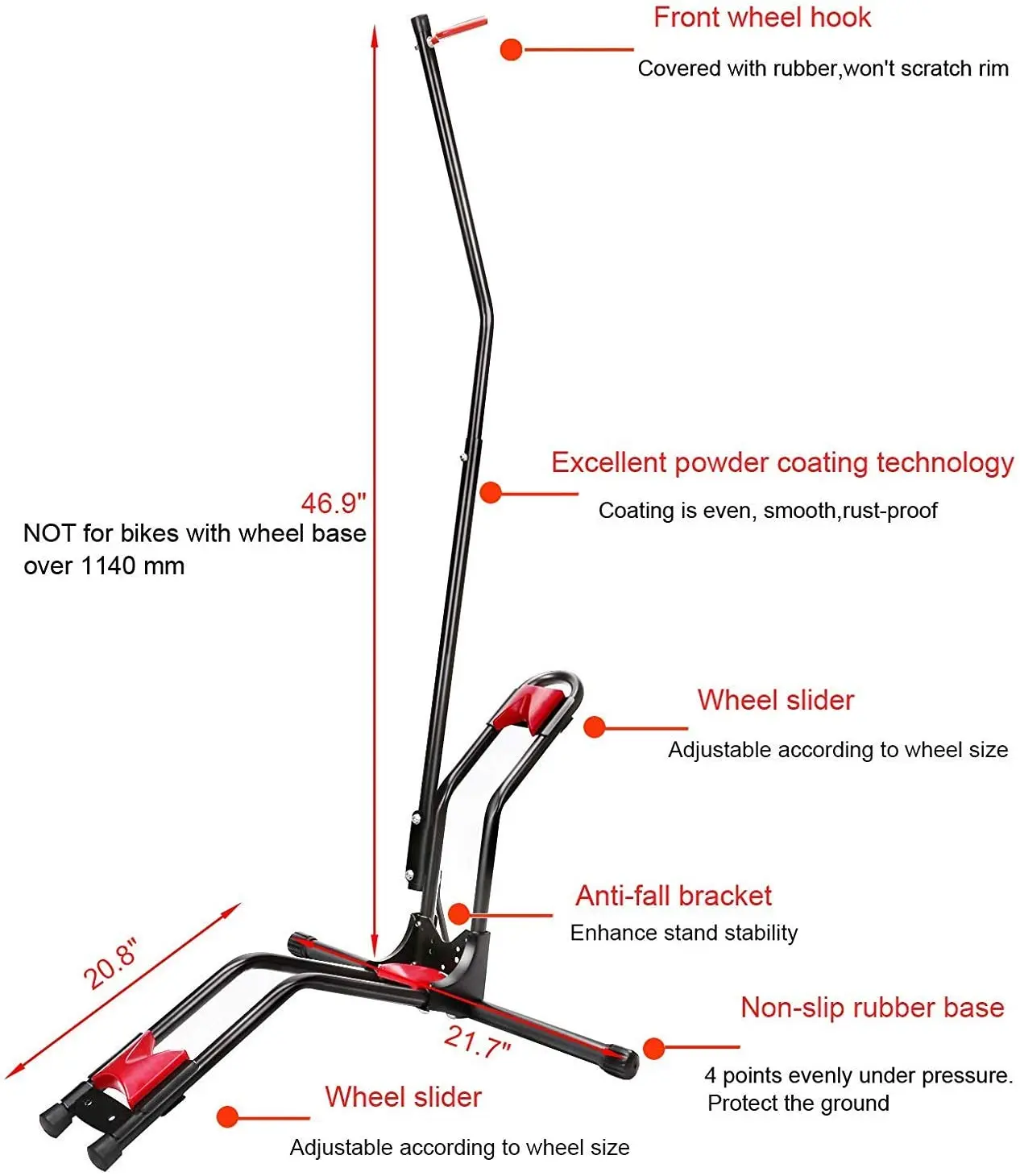 Bicycle Display Stand Indoor Storage Parking Rack Bicycle Floor Stand
