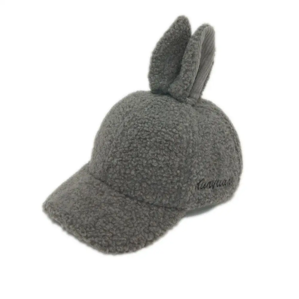 Animal Sherpa Winter Kids Hat With Rabbit Ears hats