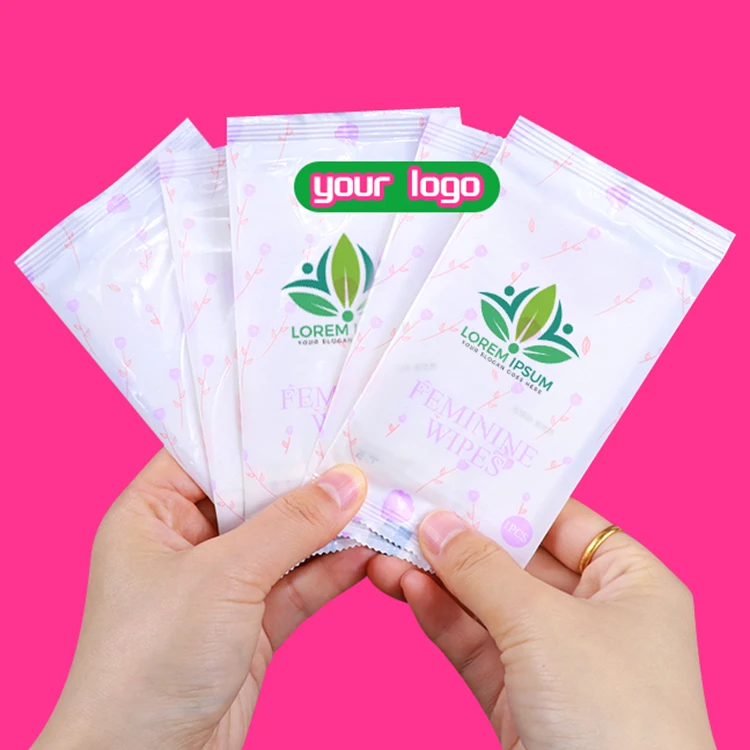 Biokleen Single Travel Size Individual Wrapped Natural Herbs Organic Feminine Hygiene Vaginal Intimate Care Wipes Wet Tissue