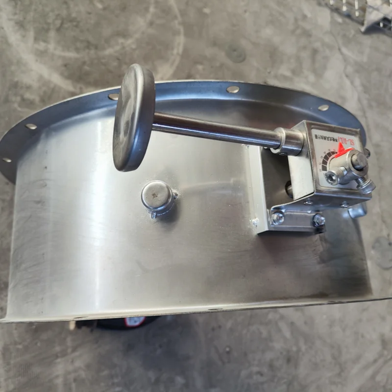 Hvac system Connecting air ducts turbo handle Manual air volume control damper