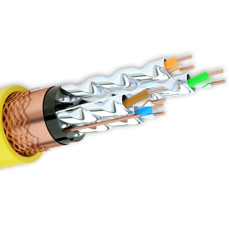 Cat7 Ethernet Cable Bare Copper Cat7 Sftp Outdoor Jelly Filled Cable Luchengxun Factory