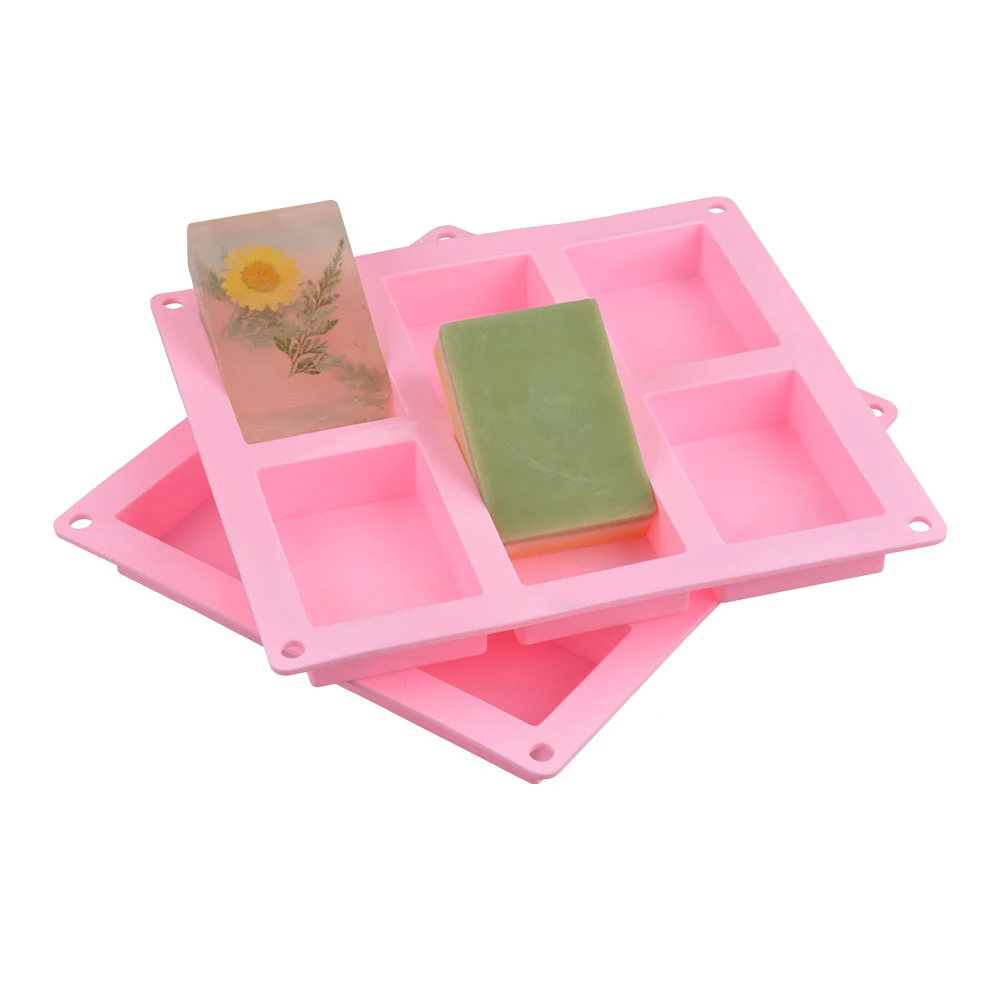 customize rectangle hand made DIY loaf silicon soap candle cake making molds