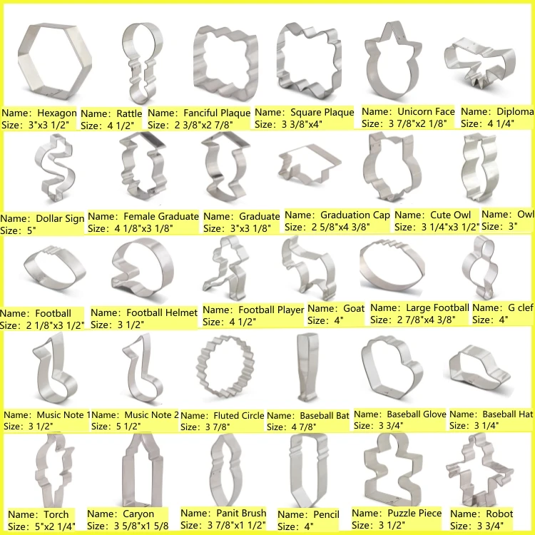 Festival Celebration Mold Stainless Steel Cookie Mold And Cutter Baking Pastry Tools Cookie Set Mold