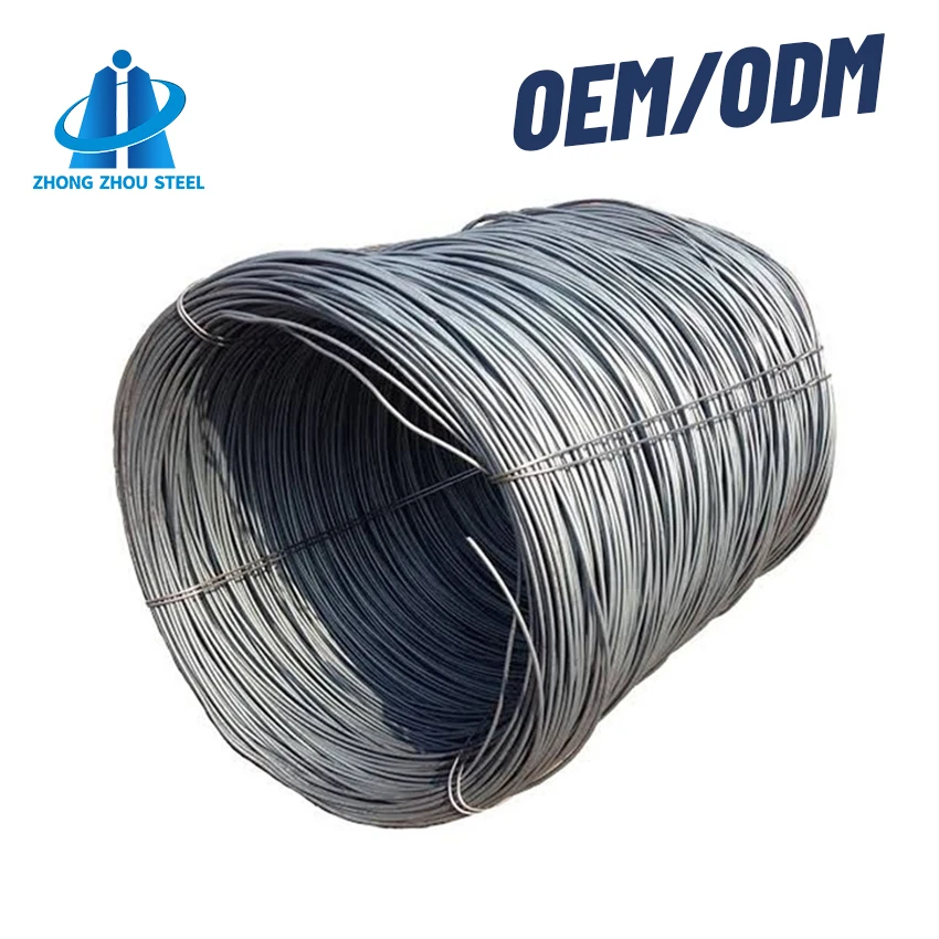 SAE1008/Q195 MS low carbon steel wire rod, nail making wire, 5.5mm 6.5mm 8mm wire price