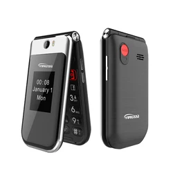 4G flip keypad mobile phone with Android system with 2.8inch screen SOS Dual SIM WIFI whatsap smart feature phone