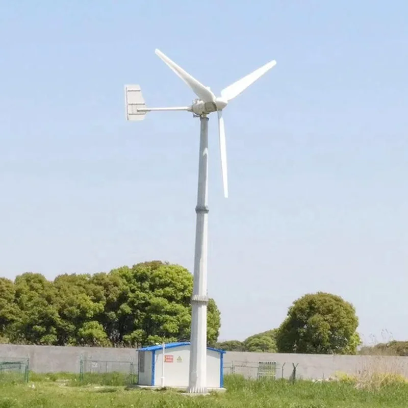 5KW Wind Turbine Generator 48V 96V On Grid Free Energy Generators Free Energy Windmill With MPPT Controller Inverter