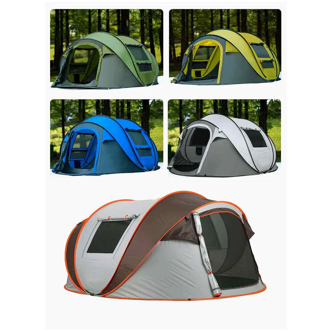 Wholesale Prefab Houses OT2202 2-4 Person High Quality Automatic Waterproof Pop Up Outdoor Camping Tent tentes de camping