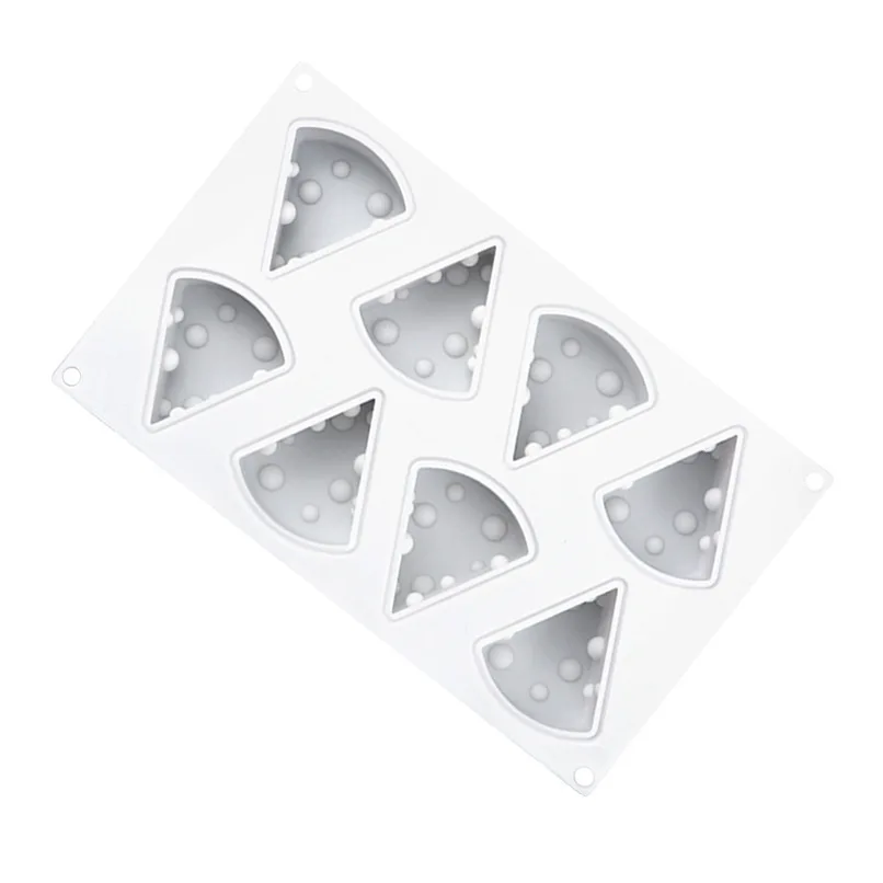 Saffron Cheese design mold for cake mousse chocolate Hot Sale China Manufacture Quality Cheese Shape Silicone Cake Mold