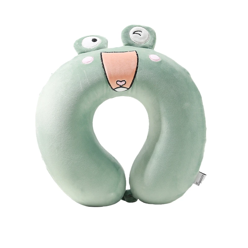 
 Хлопковая U-образная подушка happy frog для путешествий  