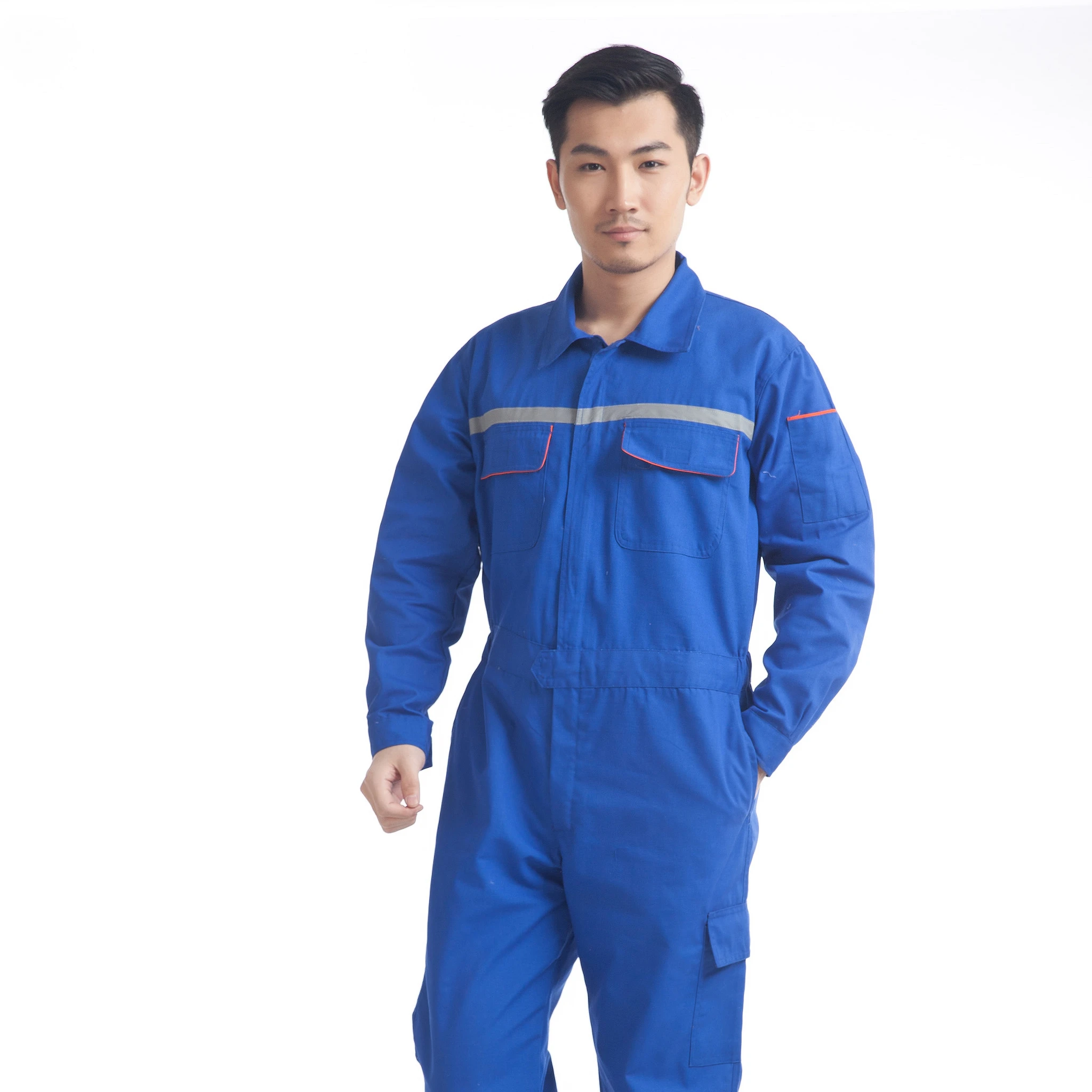 042 Reflective strip clothes Wear Clothing Coveralls Siamese Labor protection clothing work clothes overalls jumpsuit