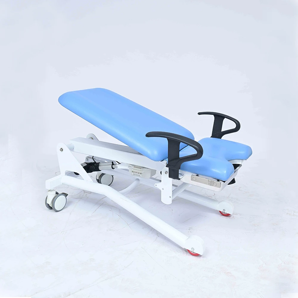 Ginee Medical Clinic Portable Obstetric Delivery Bed Gynecology Examination Chair Blue examination chair for hospital
