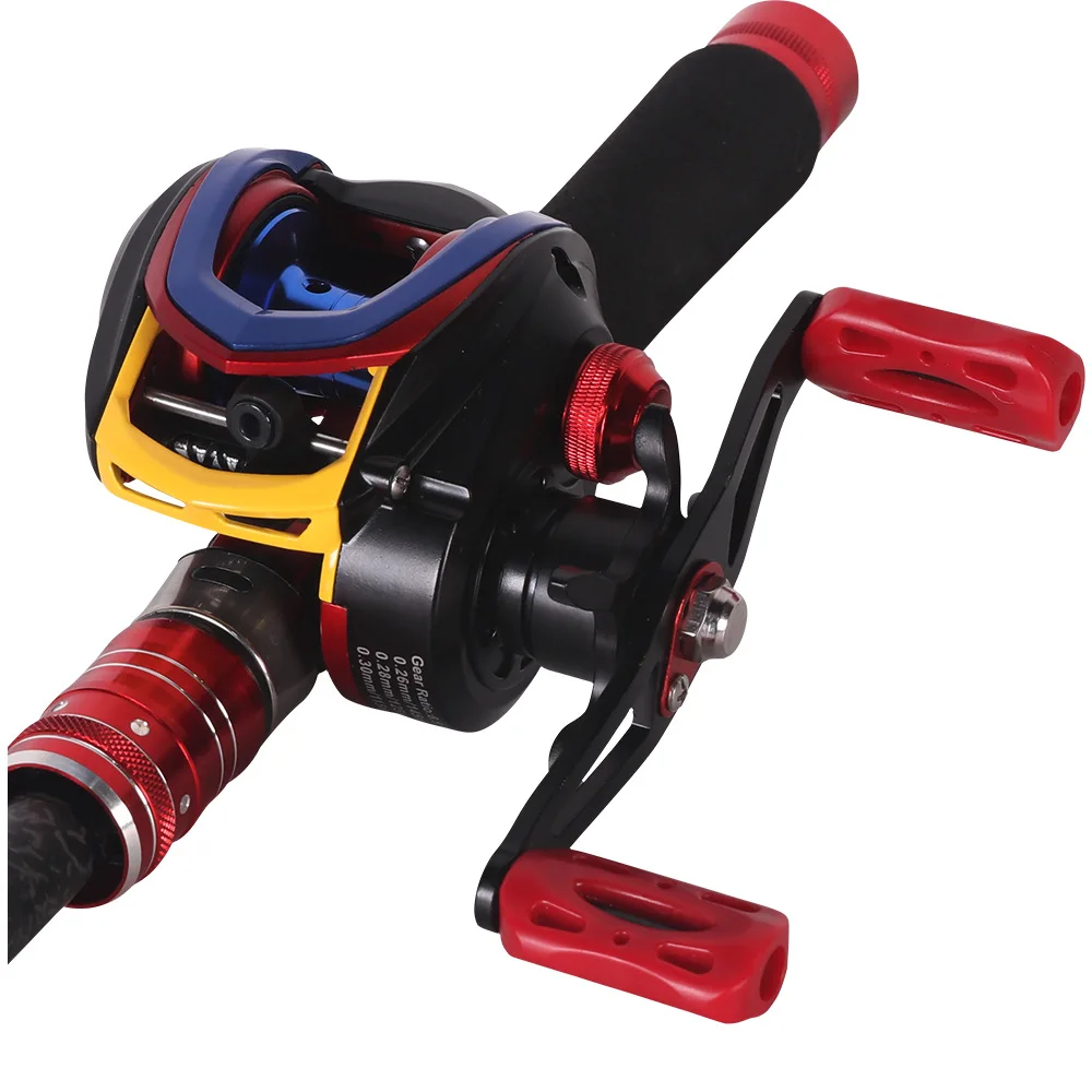 KN200 Long casting distance 19+1BB 8.5:1 GEAR RATIO Full metal Coil Baitcasting Fishing Reel of Freshwater Fishing wheels
