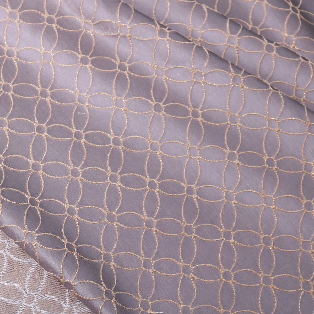 
Abstract 3d flower curtain woven metallic jacquard Brocade Fabric, damask fabric 