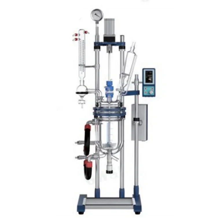 BIOMETER Floor Type Lab Jacketed Chemistry Mixing Glass Reactor