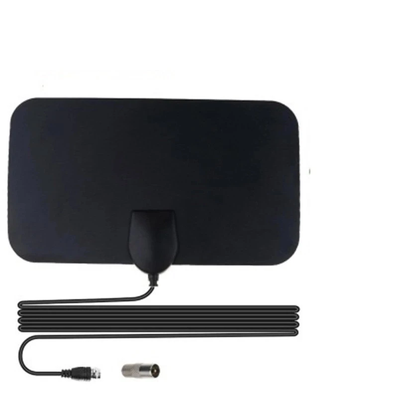 4K 25 дБ высокое усиление HD TV Box цифровая телевизионная антенна EU Plug 50 миль Booster Active Indoor плоский дизайн
