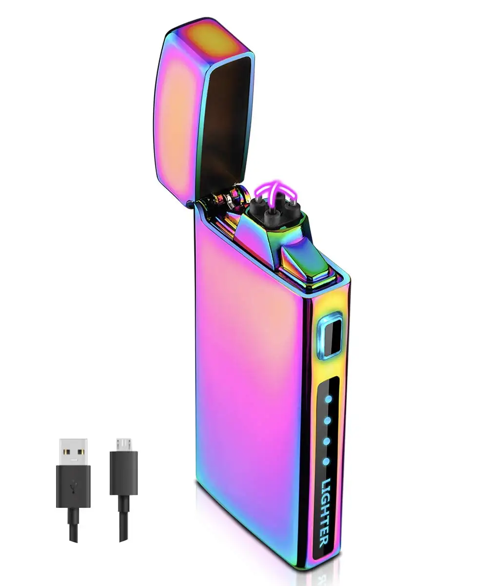 Usb Lighter Flame Plasma Feuerzeug Rechargeable Lighter Candle Encendedor De Plasma Electric Lighter Candle