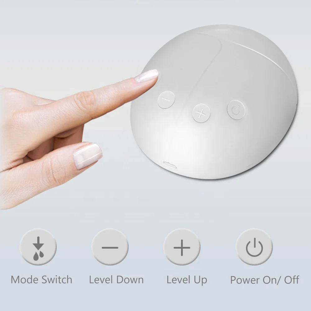 Cute Gently Silicone Suction Breast Pump  with Milk Bottle Tube Connector 150ml Portable Breast Pump