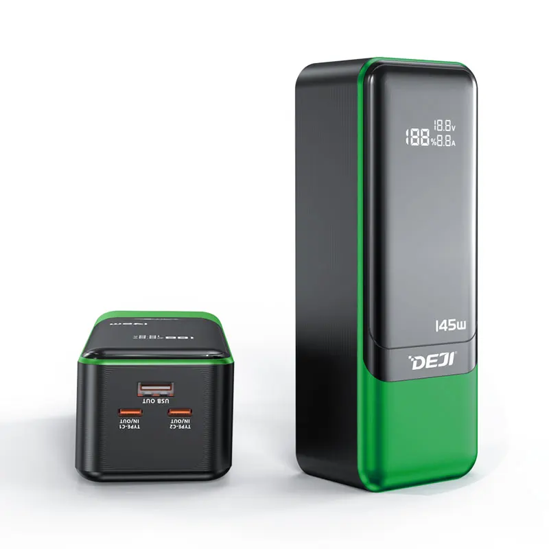 145W Portable Laptop 140w Power Bank 27000mAh PD Quick Charge Phone Charger with AC DC Outlet Backup Power Station