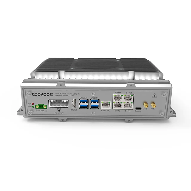 High Performance 200 TOPS Fan Cooling Multiple Giga Ethernet with PoE Intelligent Traffic AMR AGV Embedded Computers