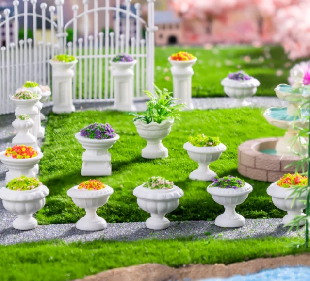 china products manufacturers artificial plant succulent flower planter potting fairy garden micro Landscape European style decor