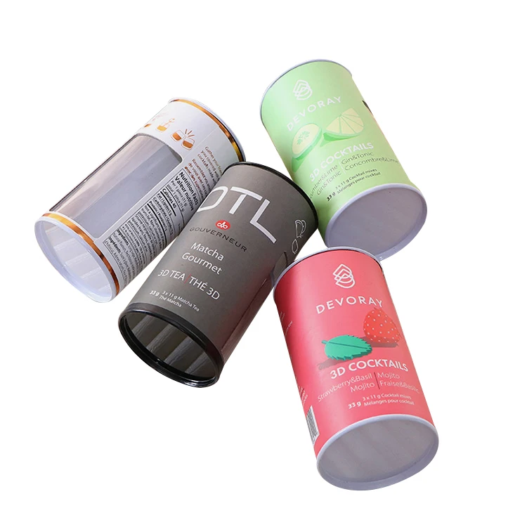 Luxury Custom Lids Kraft Essential Oil Bottle Jar Eco Friendly Twist Paper Tubes For Spices