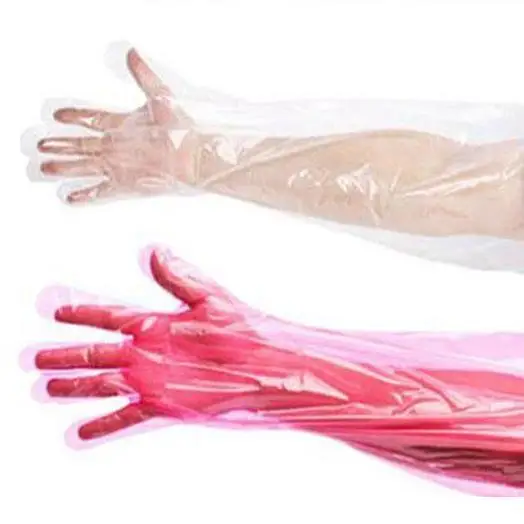 Veterinary Long-Arm Extended Disposable Gloves Artificial Insemination Delivery Inspection Pigs Cattle Sheep Household Gloves