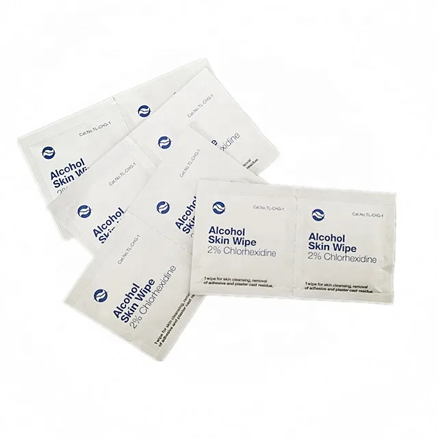 
alcohol and CHG prep pad 