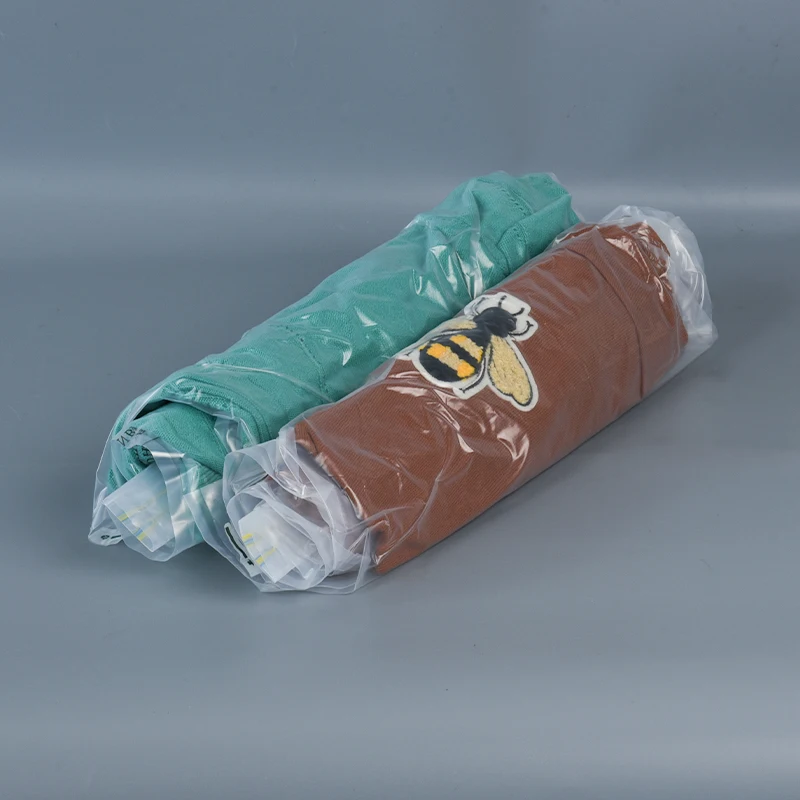 PAPE Roll Up Travelling Vacuum Compressed Bag Space Saving Storage Bags for Clothes Laundry No Need Pump