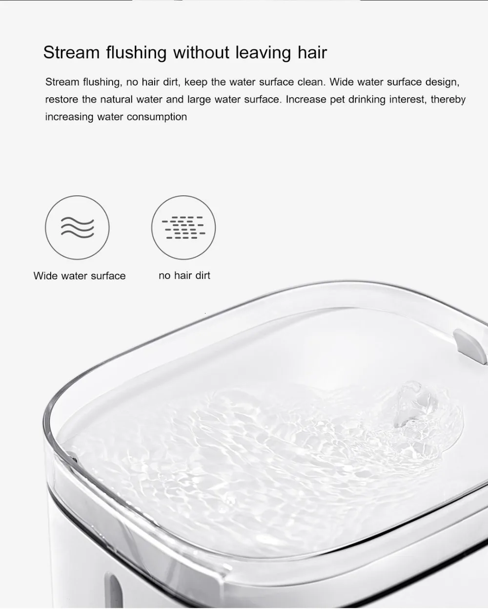 CE ROHS FCC 2.5L Tuya Automatic Wif Food Drinking Water Filter Dispenser For Pet Dog