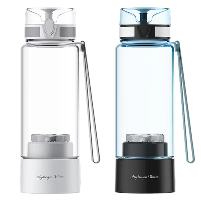 SPE electrolysis technology H2 maker bottle tritan material 380ml portable  hydrogen water bottle