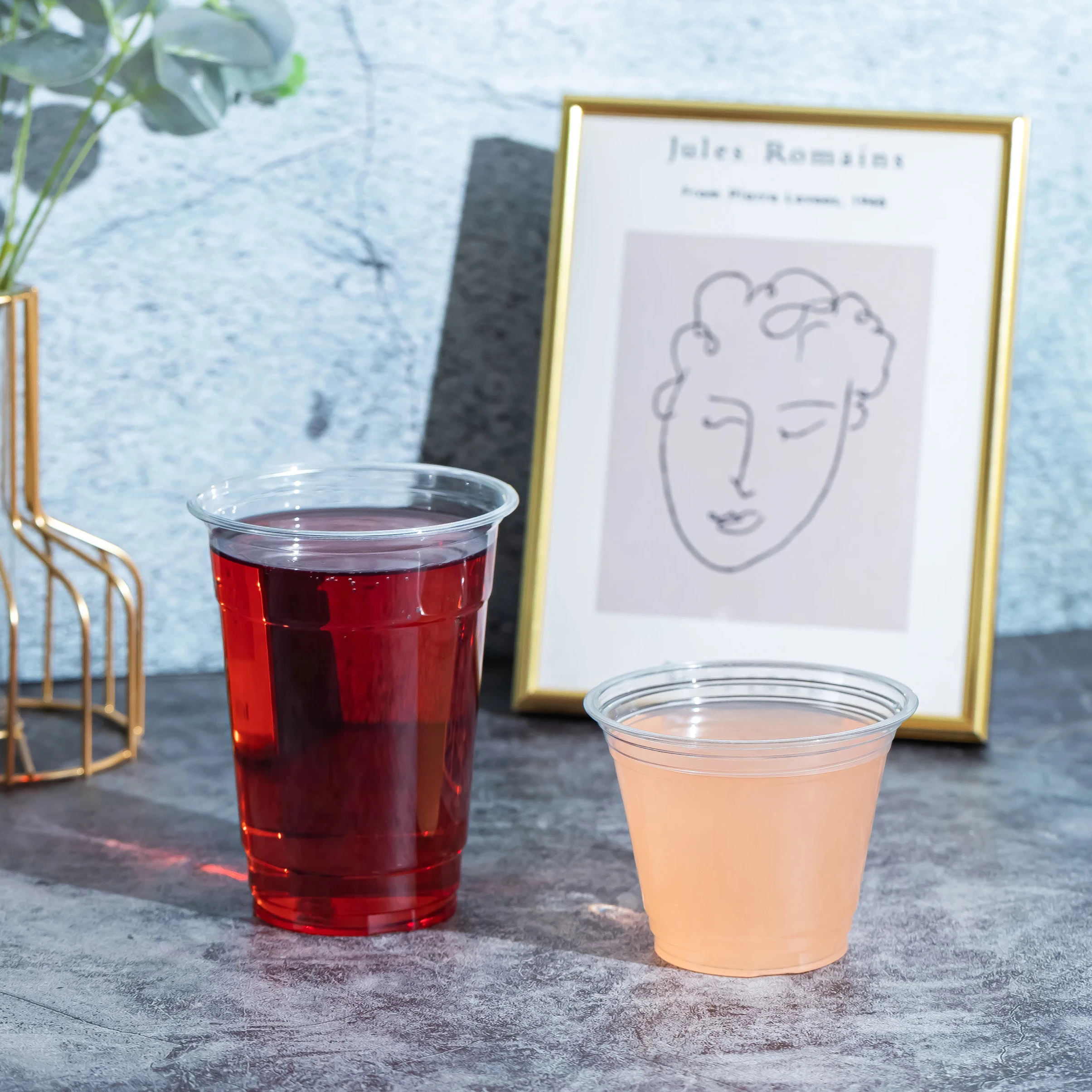 KD-12oz-90 375ml shaved ice cups plastic clear cup cups wholesale