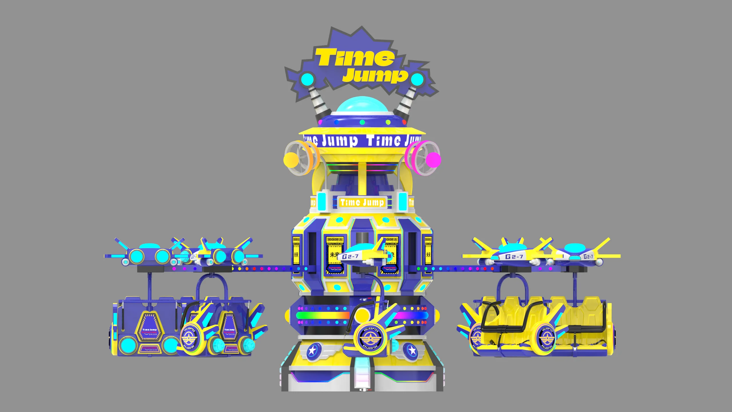 Riding Machines Rising Adventure SPACE TIME JUMP  rides for sales unique product turning up and down and 360 degrees rotation