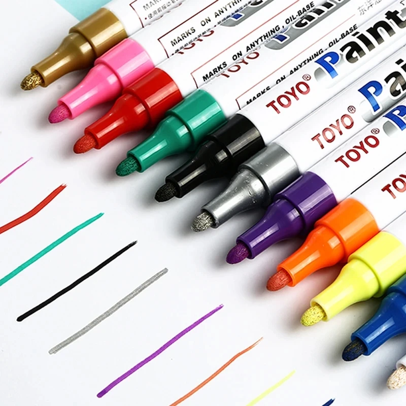 TOYO Waterproof Car Tyre Tire Tread Tire Paint Pen Marker DIY Art Drawing Pen Tool