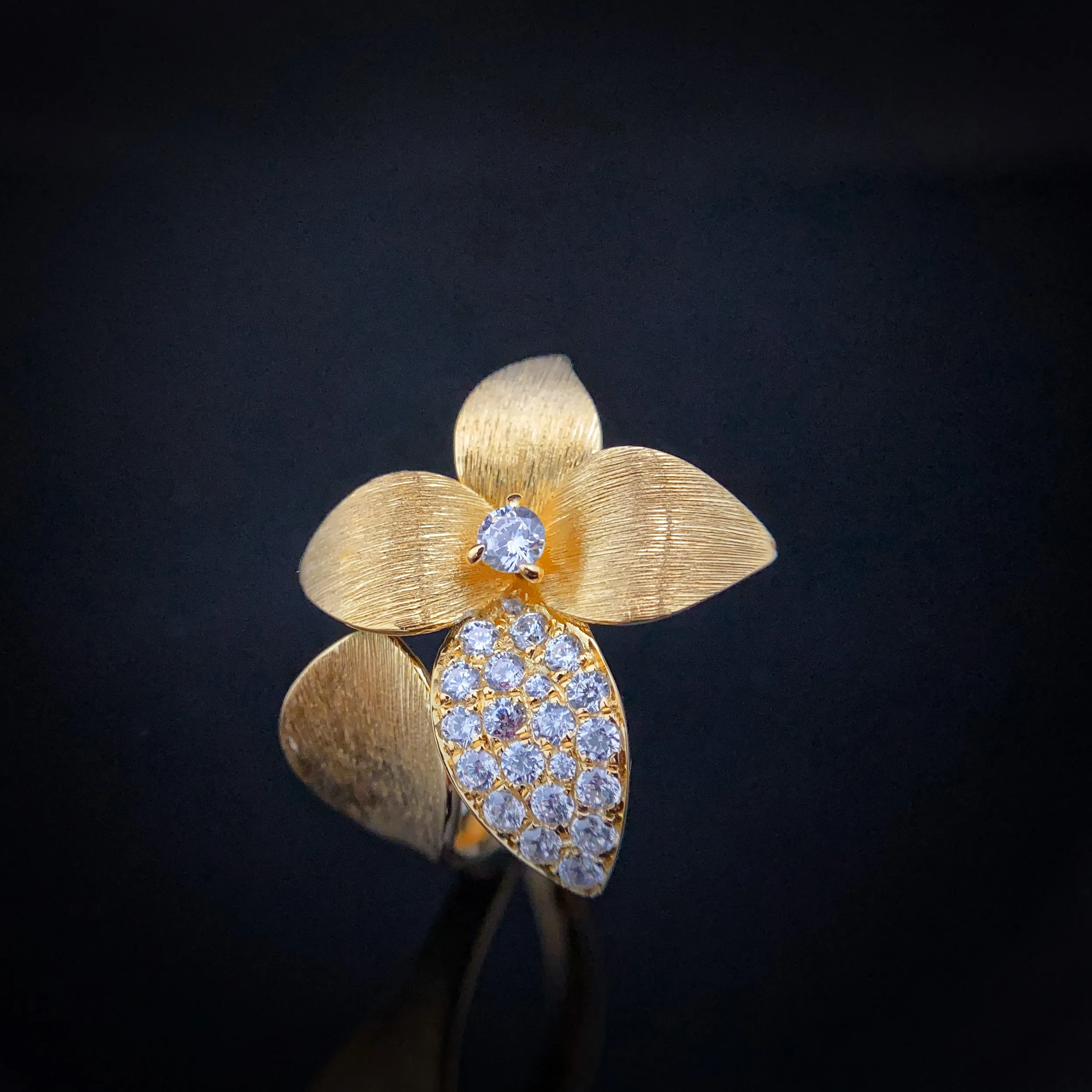 Italian Style 925 Silver Gold Plated Ring Zircon Vintage Design Women Wedding Ring Band
