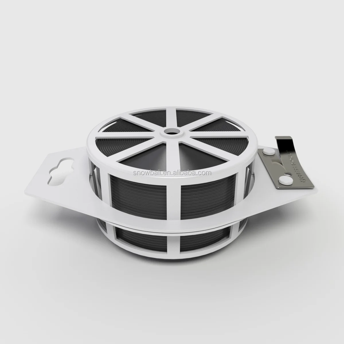 
100 м пластиковая ПЭ/ПВХ крутящаяся шпуля с резаком, садовый инструмент, крутящаяся шпуля 