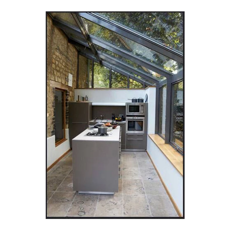 Luxury Big Outdoor Glass Sunroom Four Seasons Victorian Conservatory Greenhouse for Garden Patio Backyard