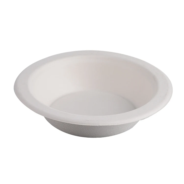 Compostable sugarcane dinnerware bowls disposable biodegradable bagasse tableware