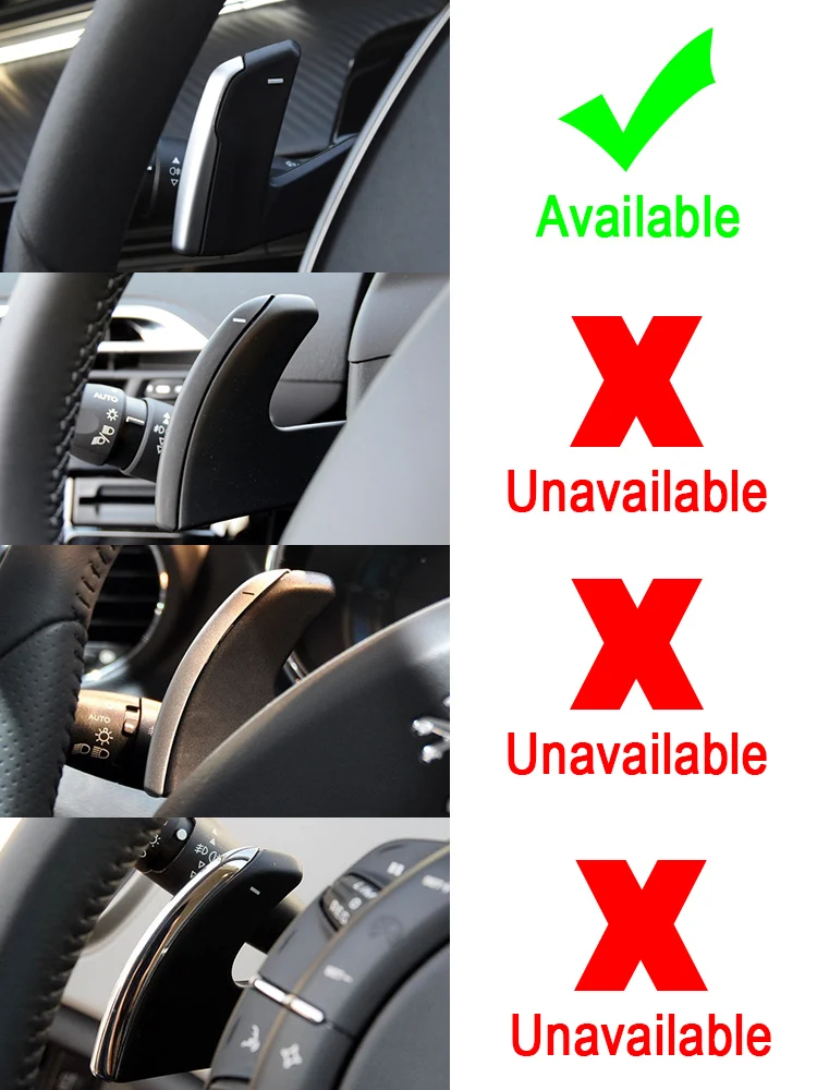 For Peugeot 508 5008 308 3008 208 2008 GT SW Car Steering Wheel Shift Paddle Gear Paddles DSG Extender Stickers Car Accessories