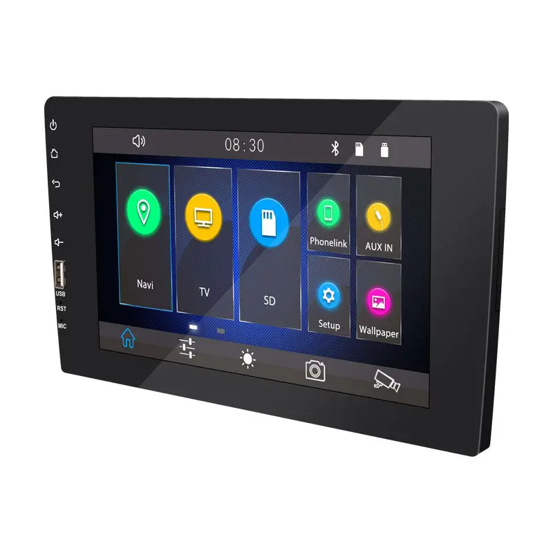 Портативный автомобильный MP5 плеер беспроводной Carplay Android/iOS авто стерео с зеркальной связью 8 дюймов дисплей экран 9018C
