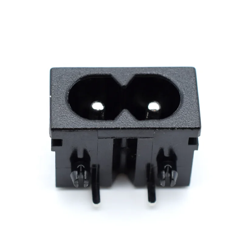2 Pin AC Power Socket Pcb Mount AC Power Socket Card Plug-in Flame Retardant AC Jack for Electric Blanket Power AC-019D