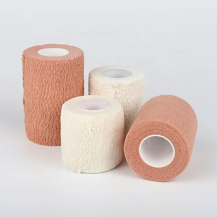 Оптовая продажа Высококачественная Водонепроницаемая хлопковая клейкая эластичная повязка для фиксации