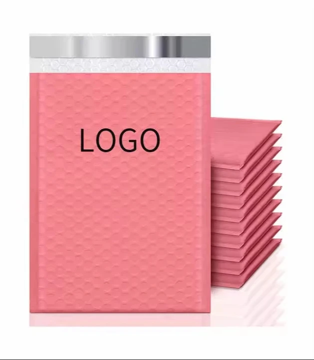Waterproof padded enelopes bubble mailers customized logo self seal shipping bag custom bubble poly mailer wrap
