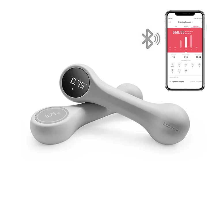 China dropshipping agent Buy Online Set Wireless Mobile App Body Shape Fitness Equipment Gym Hand Weights 0.75Kg Dumbbell