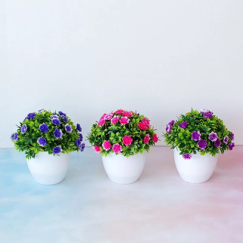 DREA Nordic simulation plants and flowers plastic potted  home decoration desktop decoration artificial flower bonsai