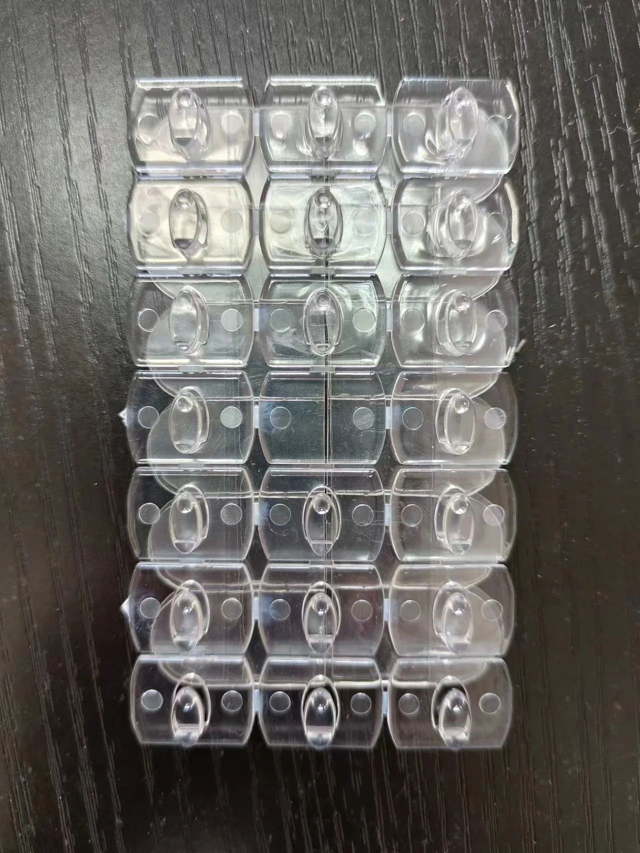 Hanging strips decorate  Transparent clear 20 small cable clips  large pairs of plastic hook  adhesive hook