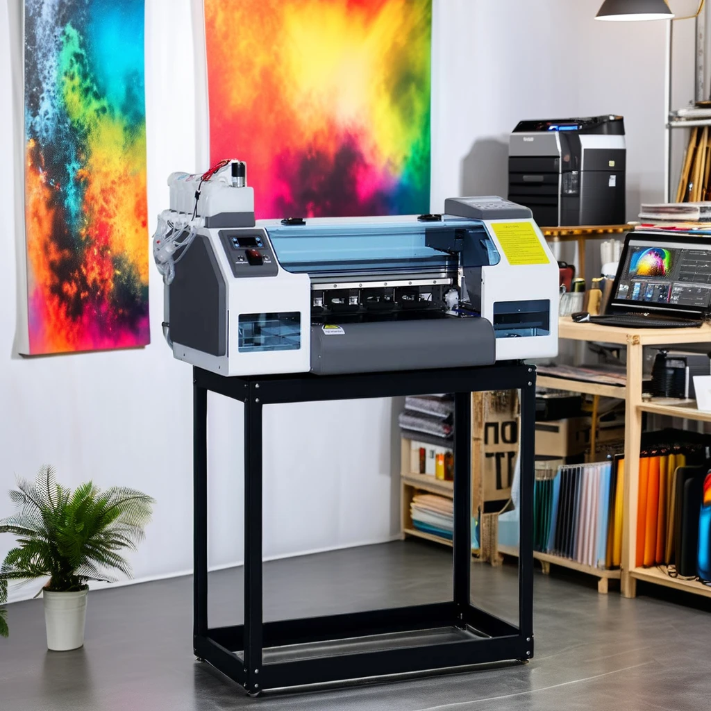 Ready Ship 30cm Roll DTF Printer T-Shirts Double Epson i1600 Direct Film Waterproof Semi-Automatic T-Shirt Store Use