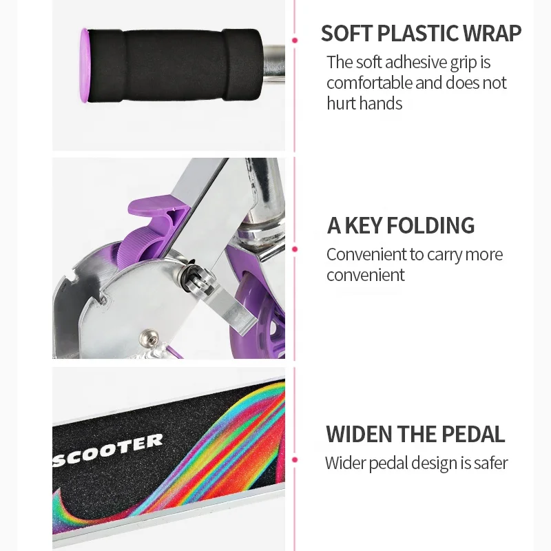 Scooters wholesale  lightweight 2.5kg scooter kids 2 pu wheels kick bike for 2-12 years baby child