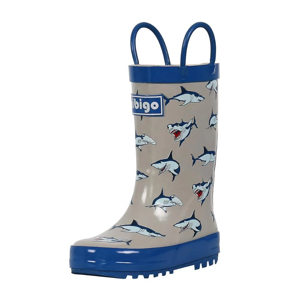 China Kids Print Rubber Cute High Quality Kids Rain Boots