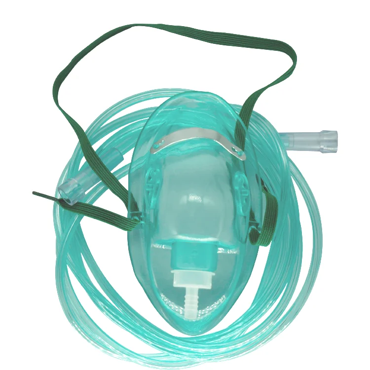 High Quality Medical Disposable PVC Oxygen Breath Mask Set With Tubing
